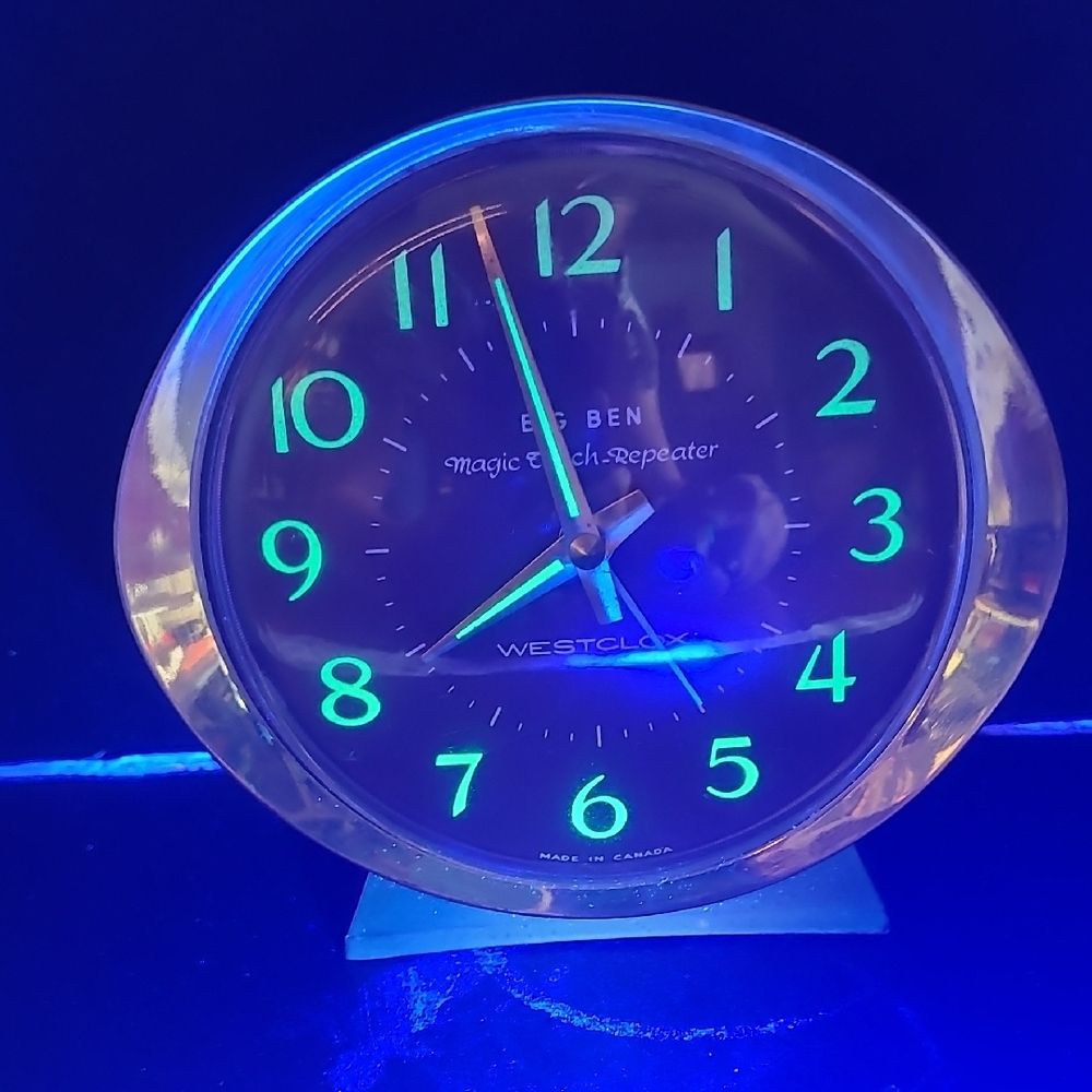 Vintage Westclox Big Ben Magic Touch Repeater Alarm Clock Manual Wind 1964